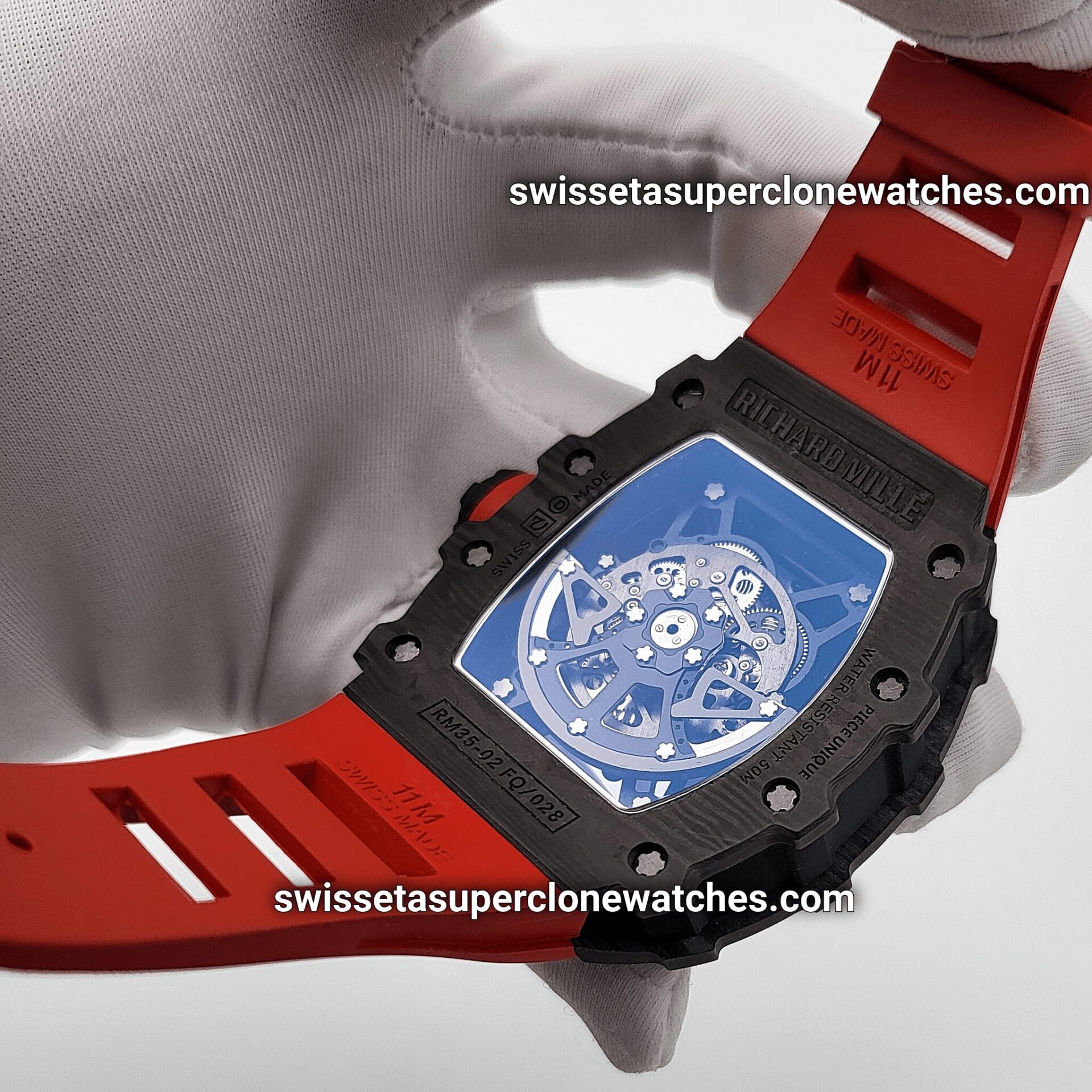 Richard Mille RM 35-02 Rafael Nadal Black Carbon TPT 44.5mm Exact 11 Top Quality Replica Super Clone Swiss ETA RM 35-02 Automatic Movement Watch (2) Richard Mille RM 35-02 Rafael Nadal Black Carbon TPT 44.5mm Exact 11 Top Quality Replica Super Clone Swiss ETA RM 35-02 Automatic Movement Watch (2)