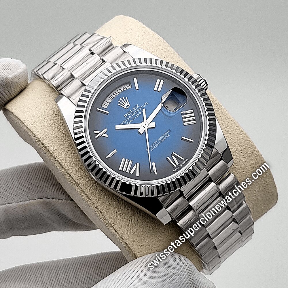Rolex Day-Date 40mm Blue Ombre Dial Swiss ETA 3255 (3) Rolex Day-Date 40mm Blue Ombre Dial Swiss ETA 3255 (3)